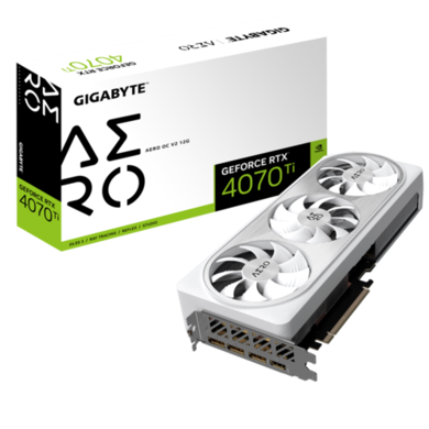 Gigabyte NVIDIA GeForce 4070 Ti 12GB 2640 MHz GDDR6X AERO OC V2 Graphics Card